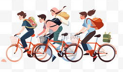 骑单车漫画,穿梭都市的悠闲时光